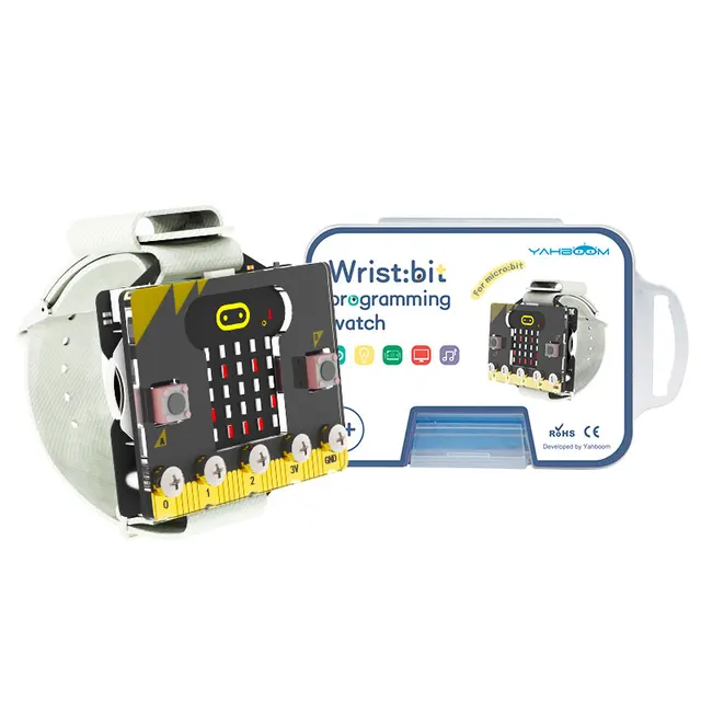 Yahboom Wearable Programmable Watch Kit can Control Microbit Robot Car Toy with Buzzer RGB Light 3