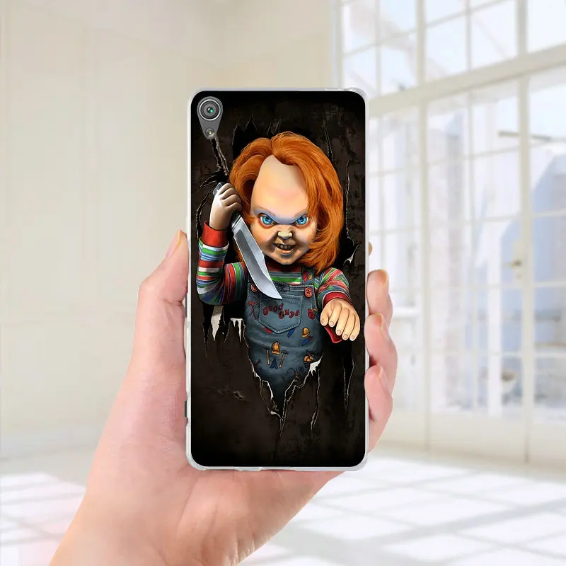 Кукла Чаки из фильма ужасов мягкие чехлы для телефона термополиуретана sony Xperia Z