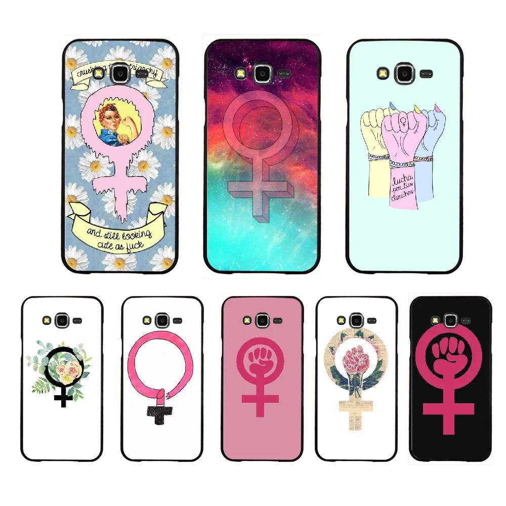 NBDRUICAI розовый феминистский логотип кулак DIY Роскошный чехол для телефона Samsung Galaxy
