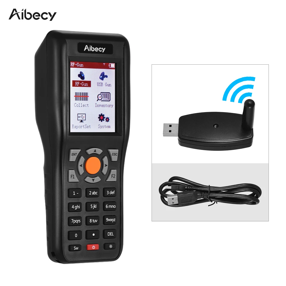 

433MHZ Wireless &USB Wired Data Terminal Inventory 1D Barcode PDT Barcode Scanner Data Collector with 2.2 Inch TFT Color Screen