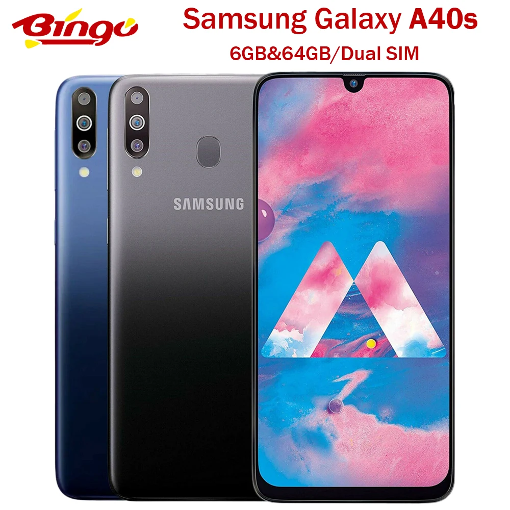Samsung Galaxy A40s оригинальный мобильный телефон 4G LTE Android Octa Core 6 4 &quotDual SIM тройной камеры