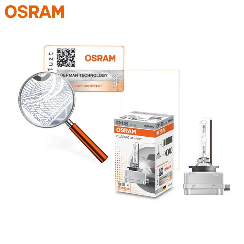 OSRAM Xenon HID D3S 66340CLC оригинальное качество автомобильный головной светильник Авто Hi/lo луч светильник стандартная лампа 4200K 12V 35W(одиночный