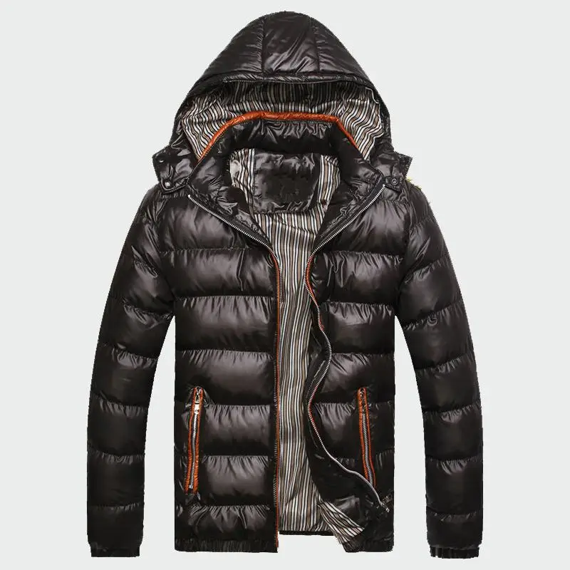 

2018 Winter Men's Coats Warm Thick Male Jackets Padded Casual Hooded Parkas Men Overcoats Mens Brand Clothing M-5XL