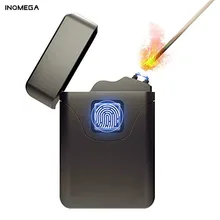 Перезаряжаемая электрическая дуговая зажигалка с функцией отпечатка пальцев X ветрозащитный бутан ветрозащитный светильник луч для подарка на день