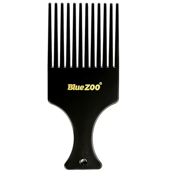 

BlueZOO Men Vintage Wide Teeth Oil Head Back Aircraft Comb Hair Styling Tool