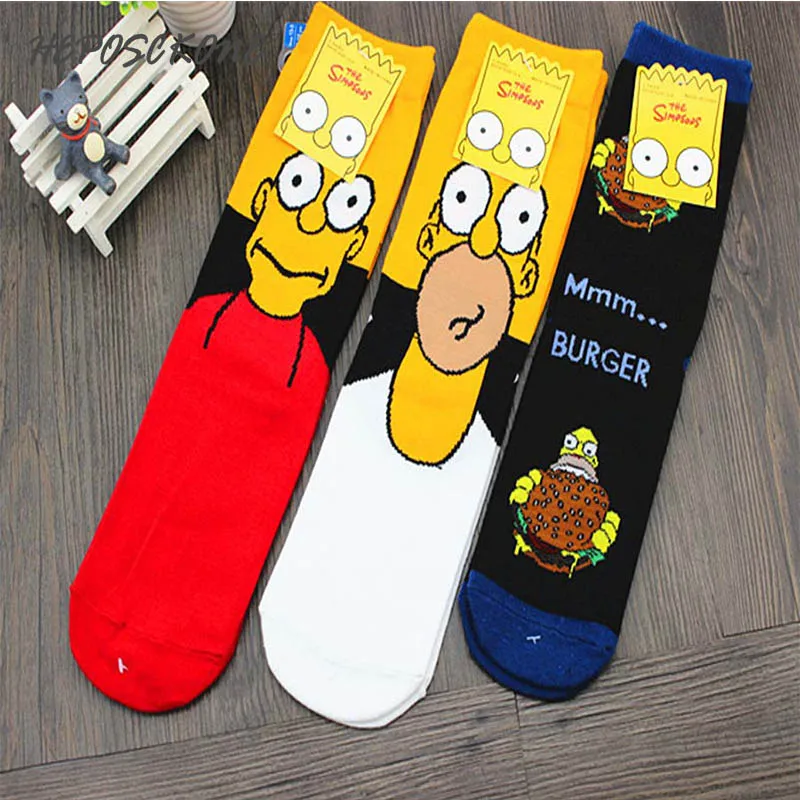 

Fashion Cartoon Cute Socks Creative Personality Art Funny Socks Casual Soft Antiskid 85% Cotton Absorb Sweat Short Sox