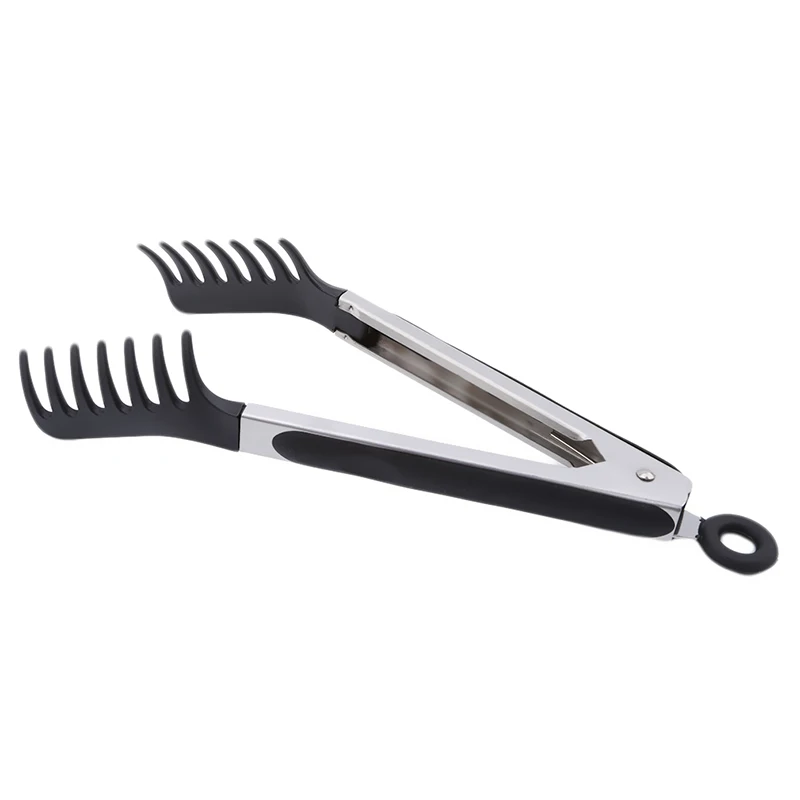 comb Щипцы из нержавеющей стали для салата, барбекю, кухонная посуда для приготовления пищи, сервировочная посуда, инструмент для приготовления буфета, жаростойкий зажим для хлеба, инструмент для барбекю - Цвет: comb