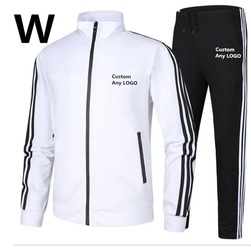 W Autumn Winter Printed Fleece Hoodies Men Long Sleeve Sports Suit Male Hip Hop Popular Thicken Coat Leisure Sweatshirts New