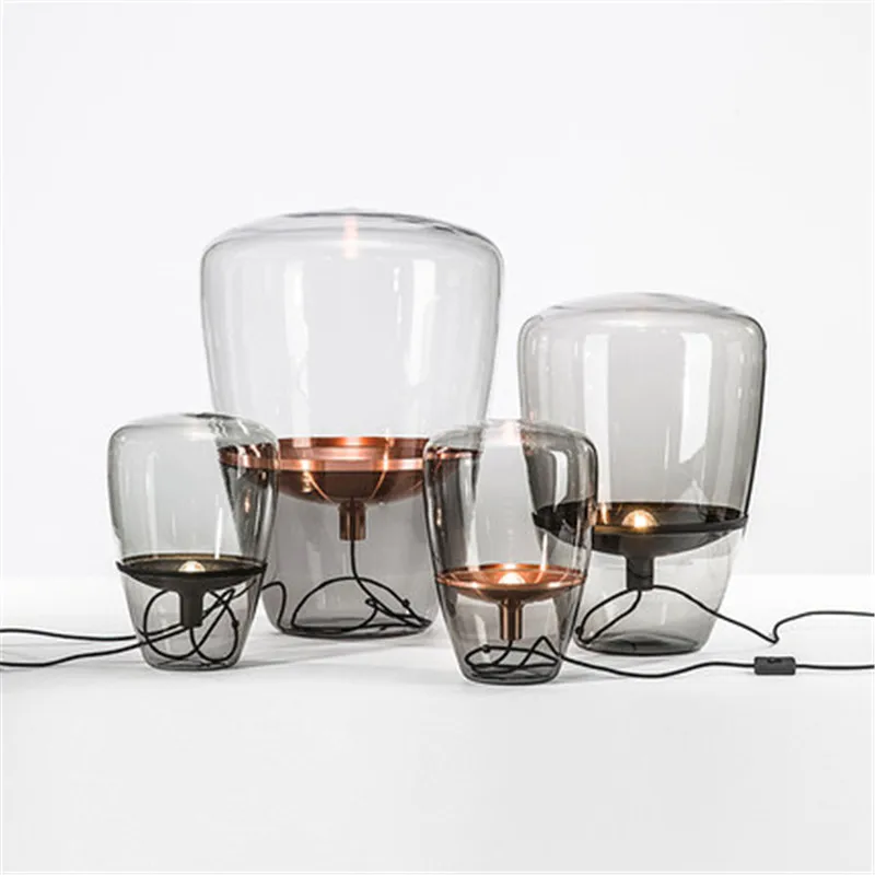 

Nordic bedroom bedside desk lamp simple modern designer hotel villa model room soft decoration study desk lamp