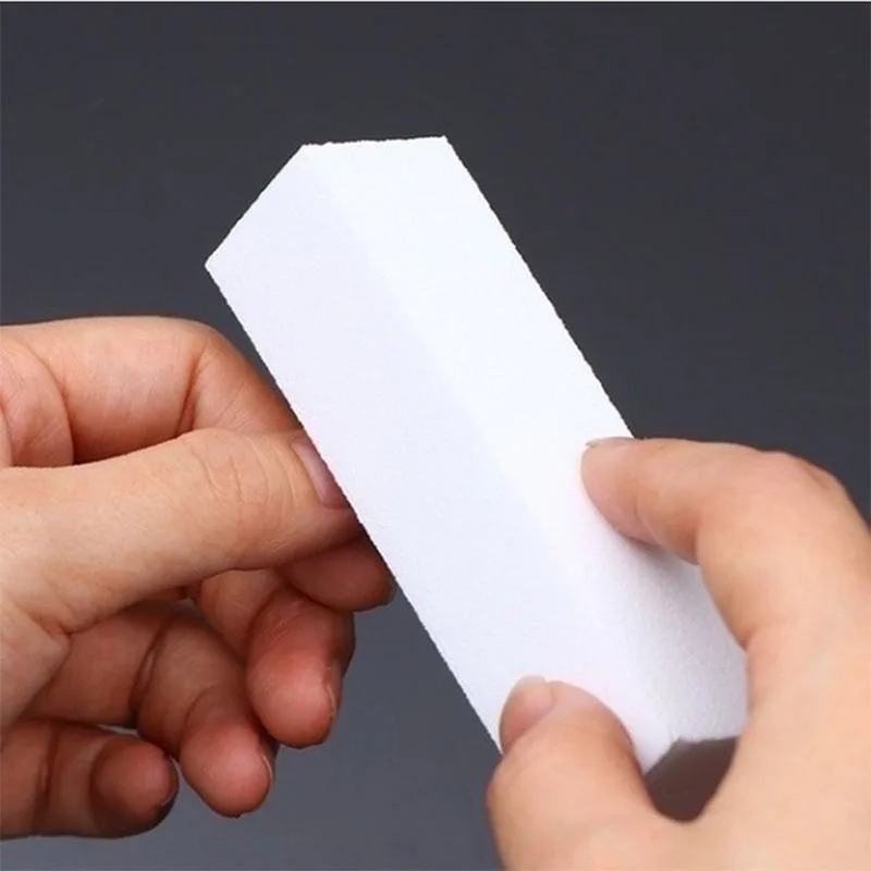5 шт./компл. шлифовальная губка брусок для ногтей для УФ-геля белая пилка для ногтей блок лак Маникюр Педикюр инструмент для шлифования ногтей инструмент для искусства