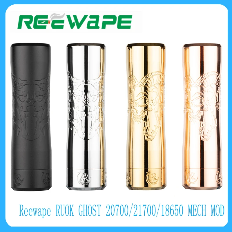 Оригинальный аккумулятор Reewape RUOK GHOST MECH MOD 20700/21700/18650 для атомайзера 510 RDA RTA |