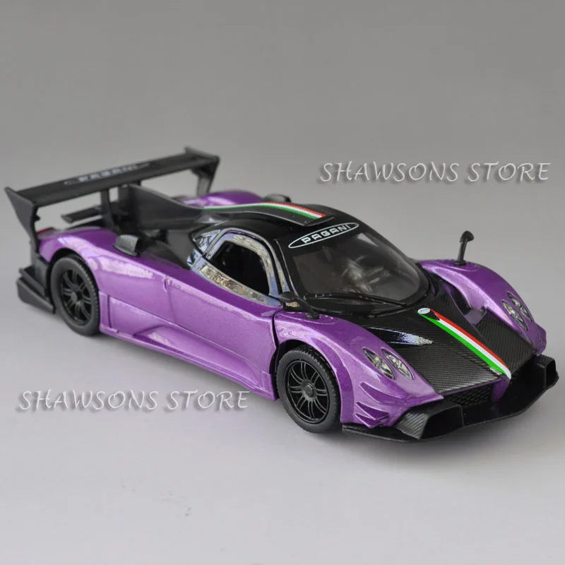 1/32 Масштаб литья под давлением металлические модельные игрушки Pagani Zonda R гоночный автомобиль миниатюрная копия w/звук и светильник