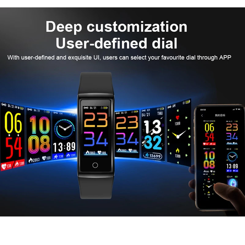 

H3 Smart Fitness Tracker Watch Bracelet With Heart Rate Monitor Blood Pressure Measurement Sport Activity Wristband PK Mi Band 4