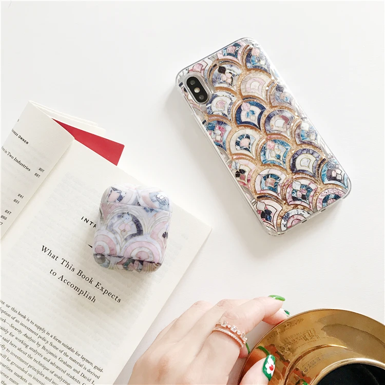 

Retro National totem Smooth wireless For iPhone airpods 1 2 For iPhone headset Case Smooth Hard PC Cover Case Only ear package