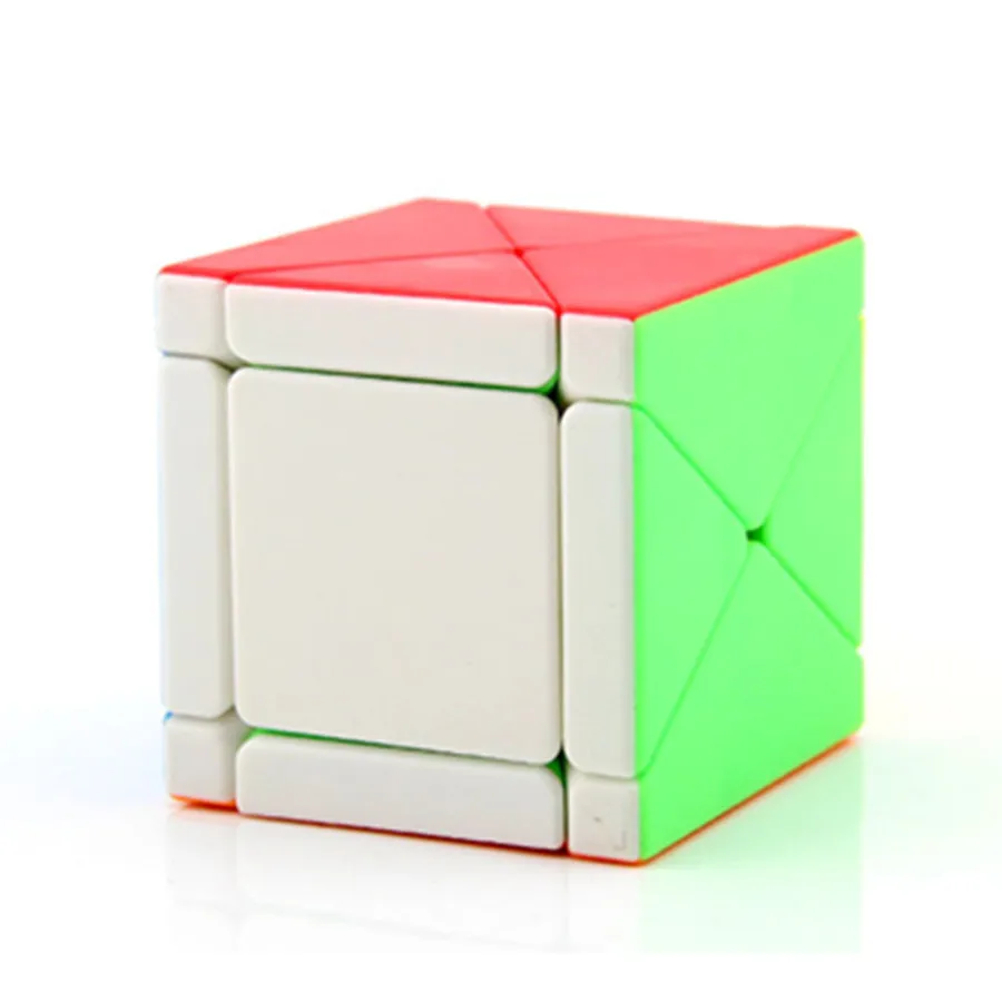 Cubing класс X 3x3x3 Skew Stickerless скорость магический куб 3D IQ игра Твист Головоломка игрушка Brain Teaser 3x3 Moyu многоцветные ABS - Цвет: Stickerless