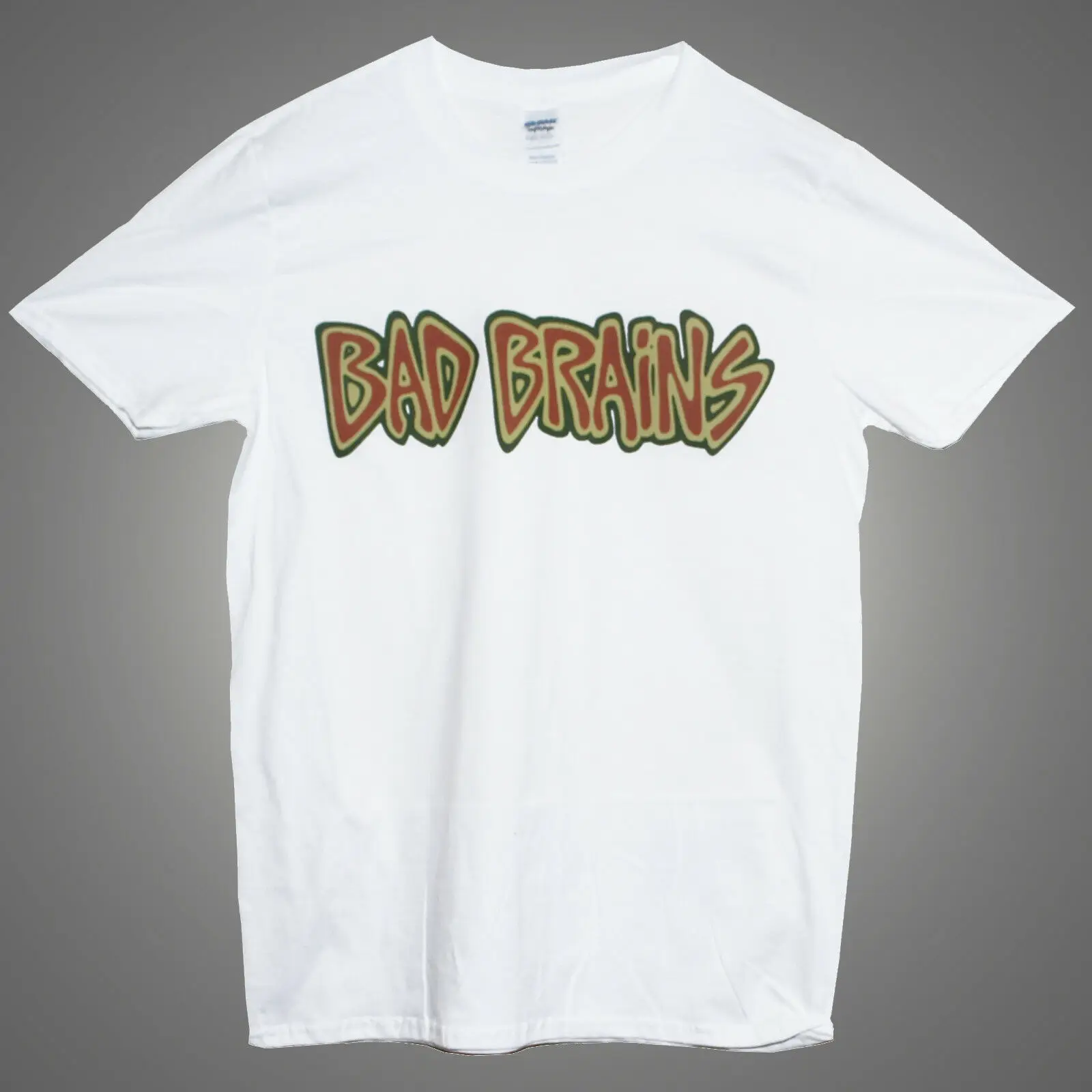Футболка с надписью Bad Brains в стиле панк рок NOFX Fugazi Minor Threat черная футболка