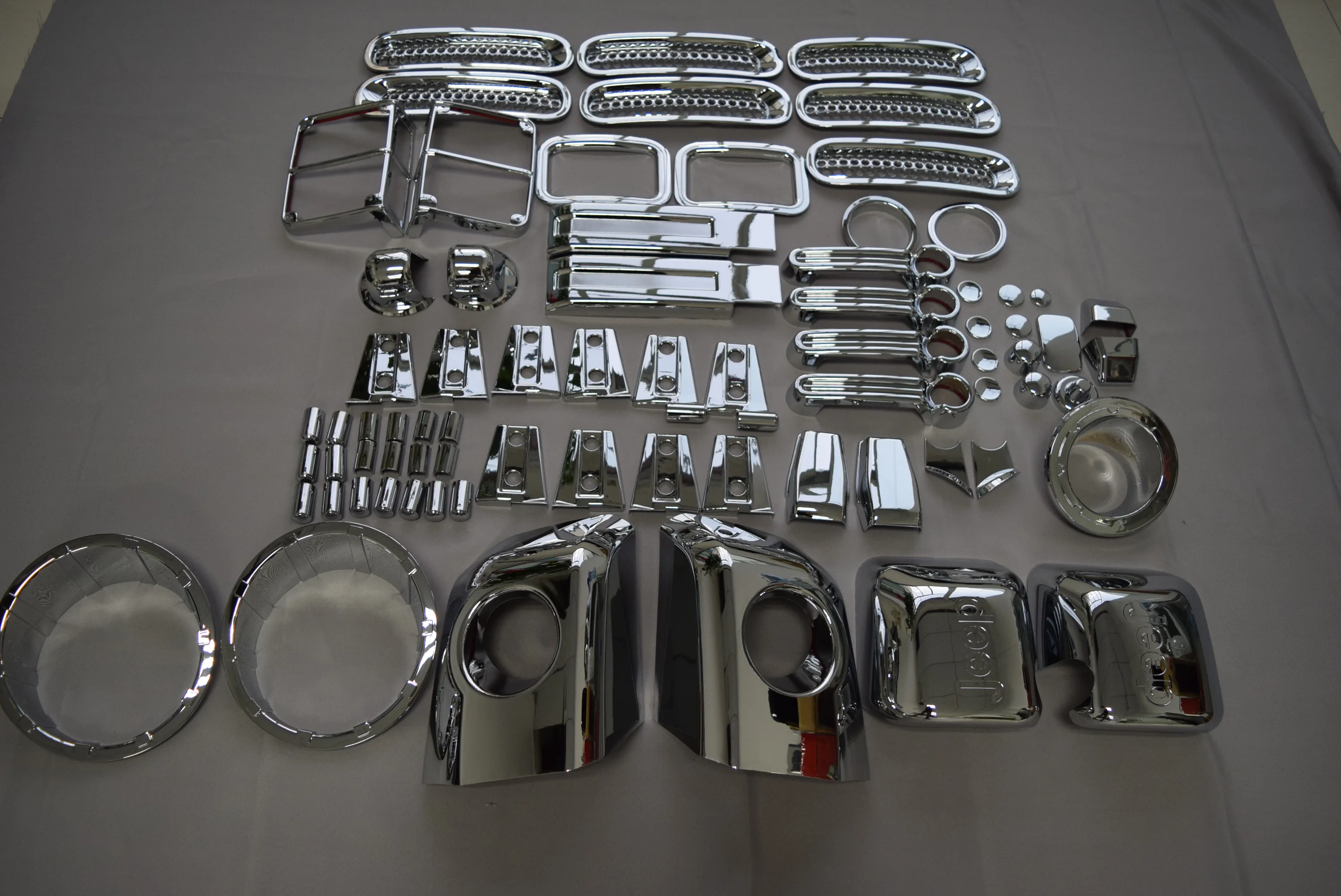 ABS хромированные детали для Jeep Wrangler 2007- 2/4 дверная головка и крышка на заднюю фару автомбиля Дверная ручка Крышка