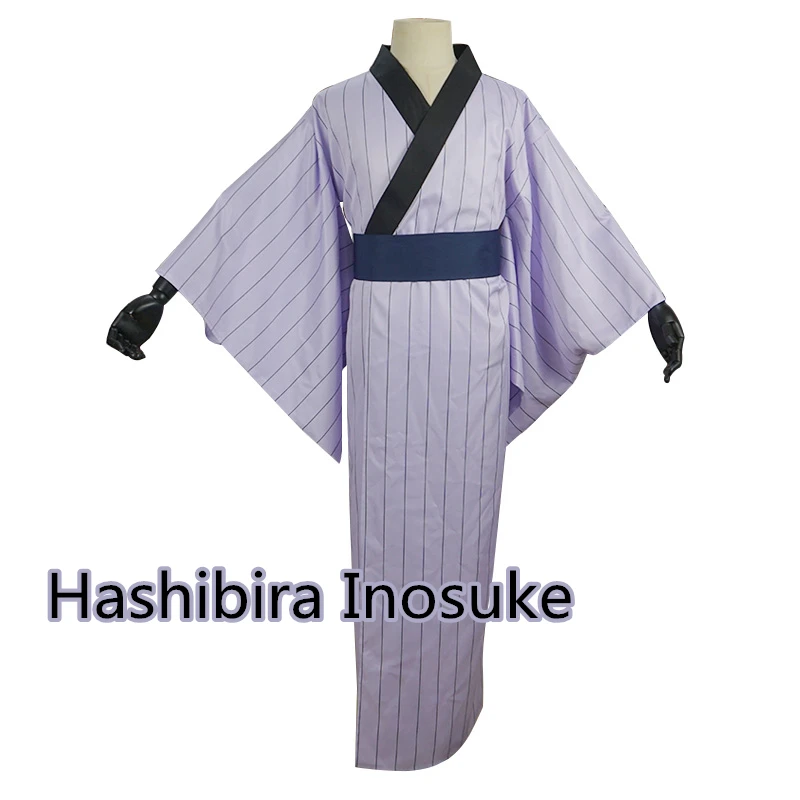 Hashibira Inosuke Аниме демон убийца Косплей Костюм Kimetsu no Yaiba Agatsuma Zenitsu Kamado Tanjirou Hashibira Inosuke кимоно Хэллоуин юката - Цвет: Hashibira Inosuke