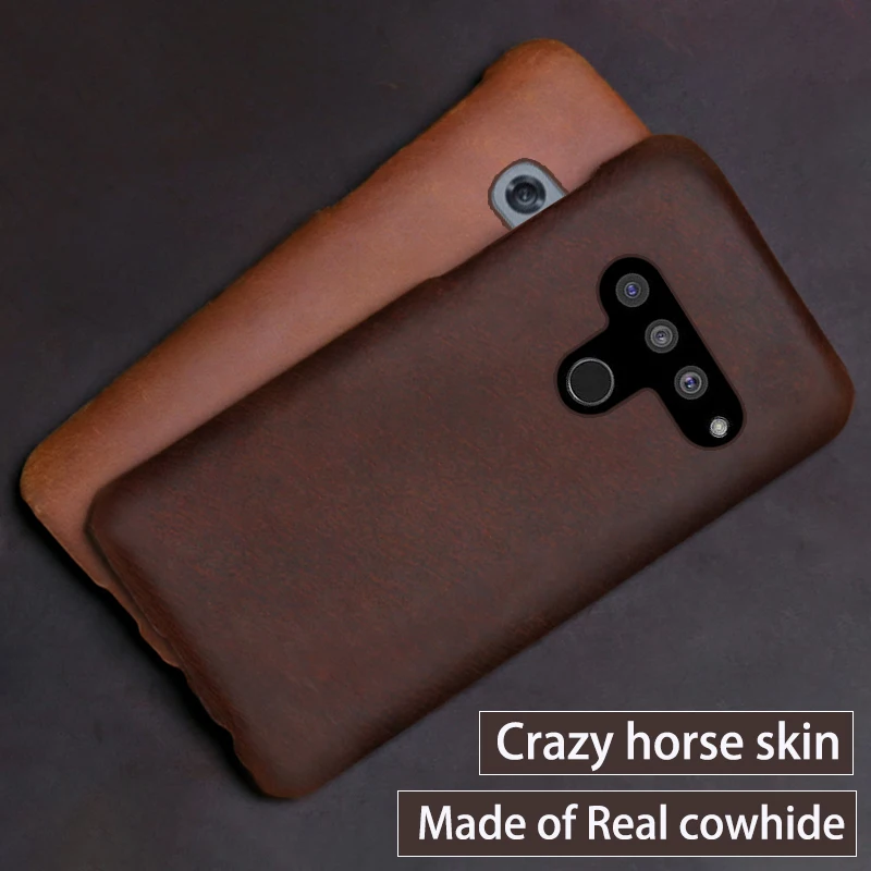 Кожаный чехол для LG G8s ThinQ G6 G7 G3 G4 G5 V10 V20 V30s V40 V50 Thinq Q6 Q7 Q8 Crazy Horse | Мобильные телефоны и
