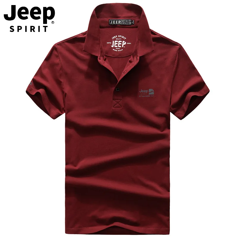 

Jeep SPIRIT summer men's POLO shirt short thin cotton soft breathable fashion comfortable high-quality clothes