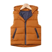 Autumn Children Warm Vest Kids Thicken Waistcoat Kids Outerwear Vest Children Clothing Teenager Boys Girls Hooded Jackets Vest (1)_副本