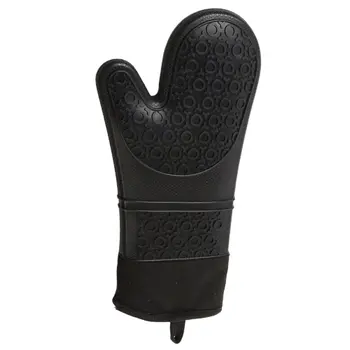 

Waterproof non-slip silicone plus cotton gloves microwave oven thickened heat-insulating gloves anti-scalding baking gloves