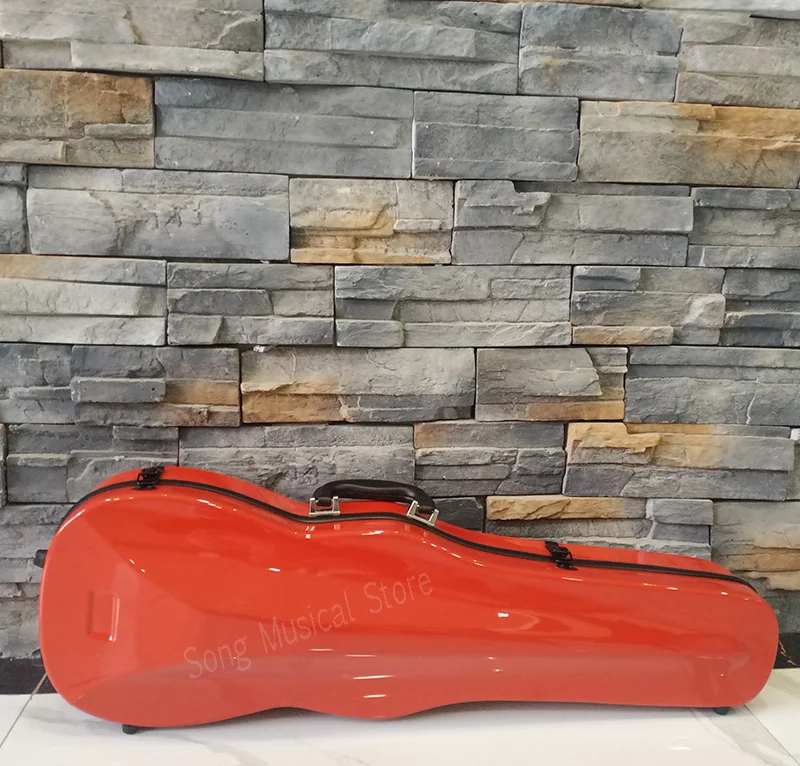 2 fibra de carbono duplo ombro leve caixa violino