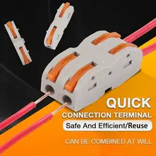 Schnelle Verbindung Terminal 10PCS Home DIY Zubehör Hause Kompakte Draht Verbindung Push In Verdrahtung Terminal Block