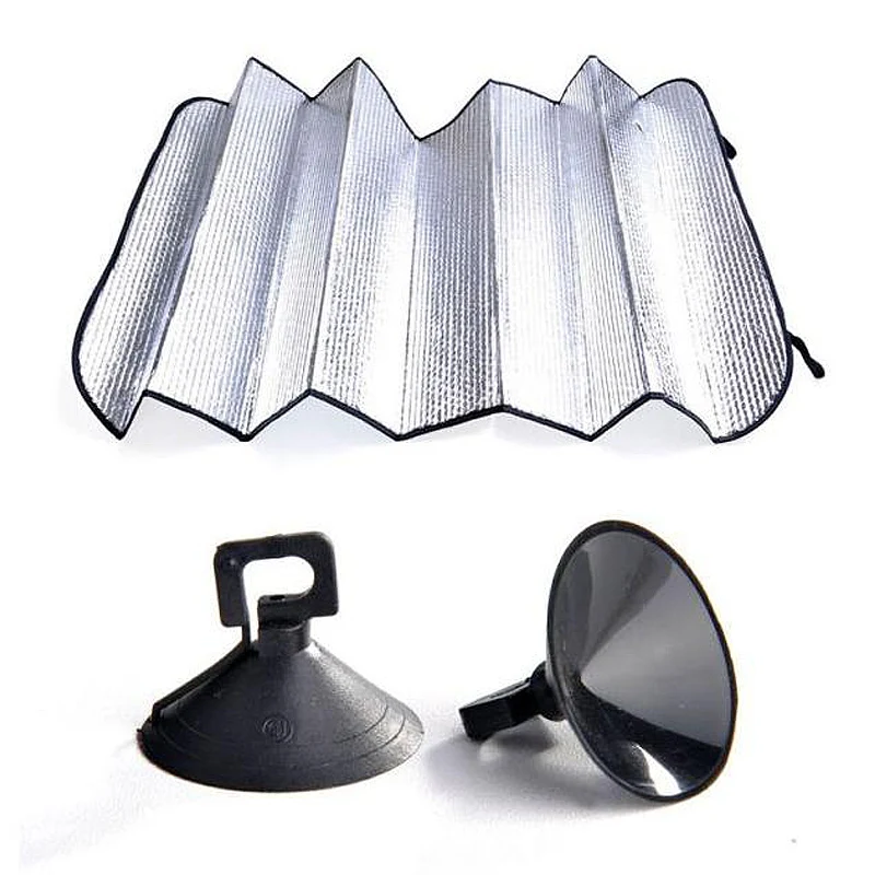 130X70cm Car Sunshade blue Sun Shade Windshield Visor Cover Front Rear Window UV Protection Shield Film Reflective Car Styling