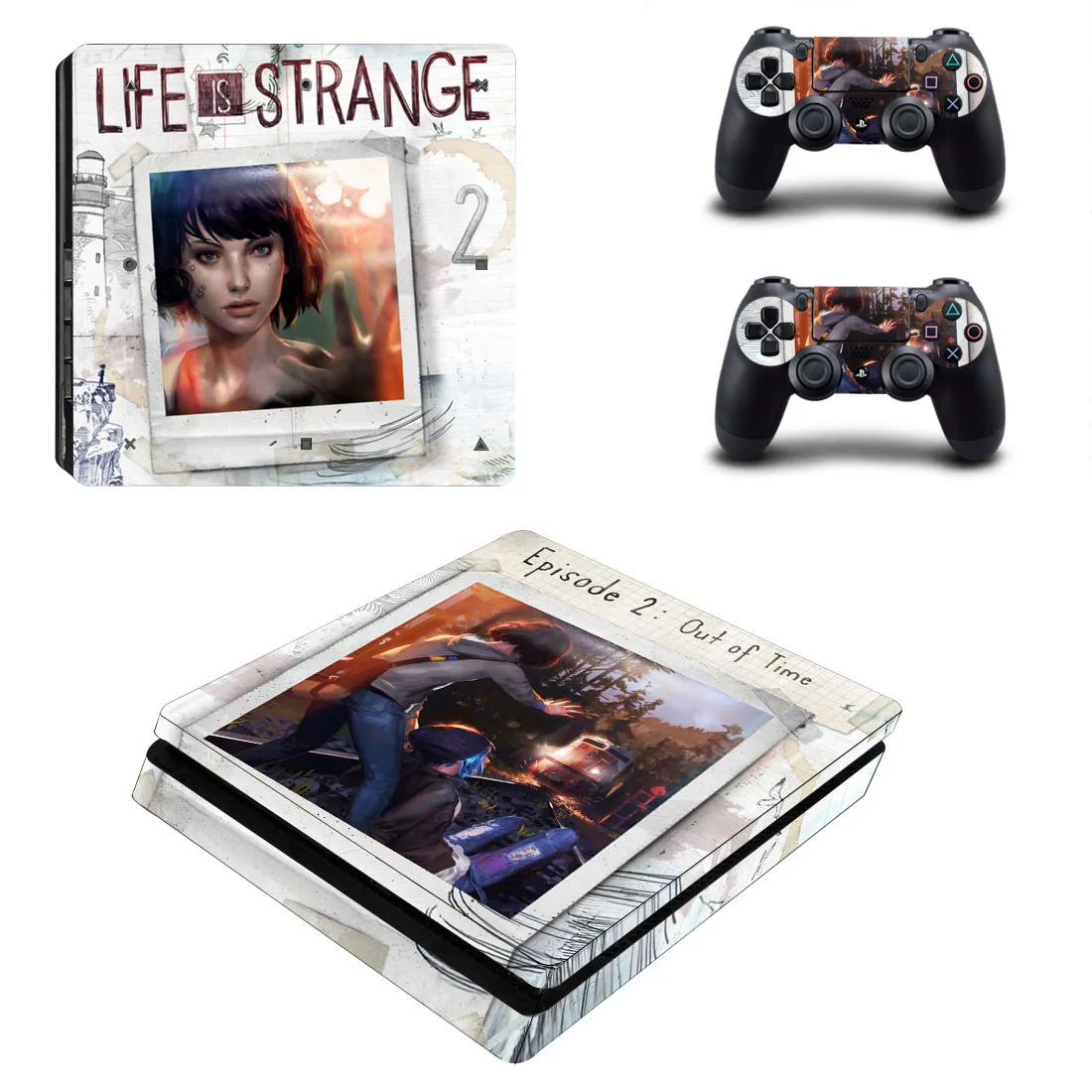 Life Is stranna 2 PS4 тонкие наклейки PS 4 Play станция 4 тонкие наклеивающиеся Переводные картинки для детей playstation 4 тонкая консоль и контроллер