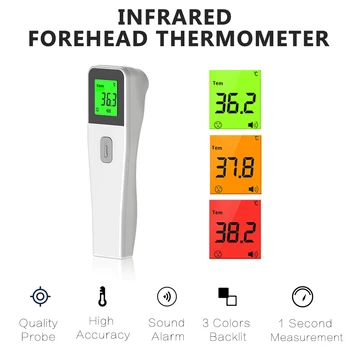 

Infrared Forehead Thermometer Non-Contact Infrared Thermometer Body Temperature Fever Digital Measure Tool for Adults
