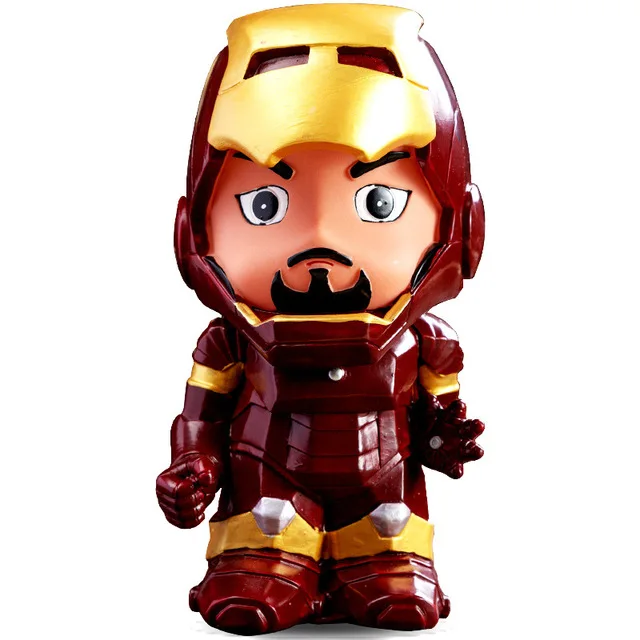 Iron Man Мстители Капитан Америка Спайдермен сберегательный Танк Мультфильм Креативные подарки ко дню рождения домашнего интерьера развивают финансовые привычки - Цвет: Iron Man