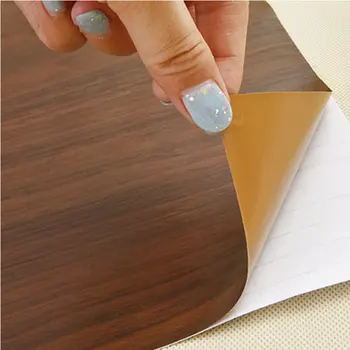 

60cm Width Furniture Refurbished Wood Grain Wallpaper Table Cabinet Door Waterproof Self-adhesive Vinyl Contact Paper Home Decor
