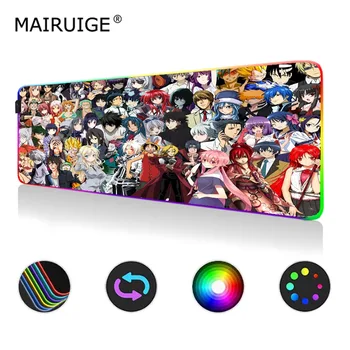 

80x30cm/90X40cm Mouse Pad Large DIY Custom Gaming MousePad RGB Computer Mat Led Persona My Hero Academia Season 4 Pads