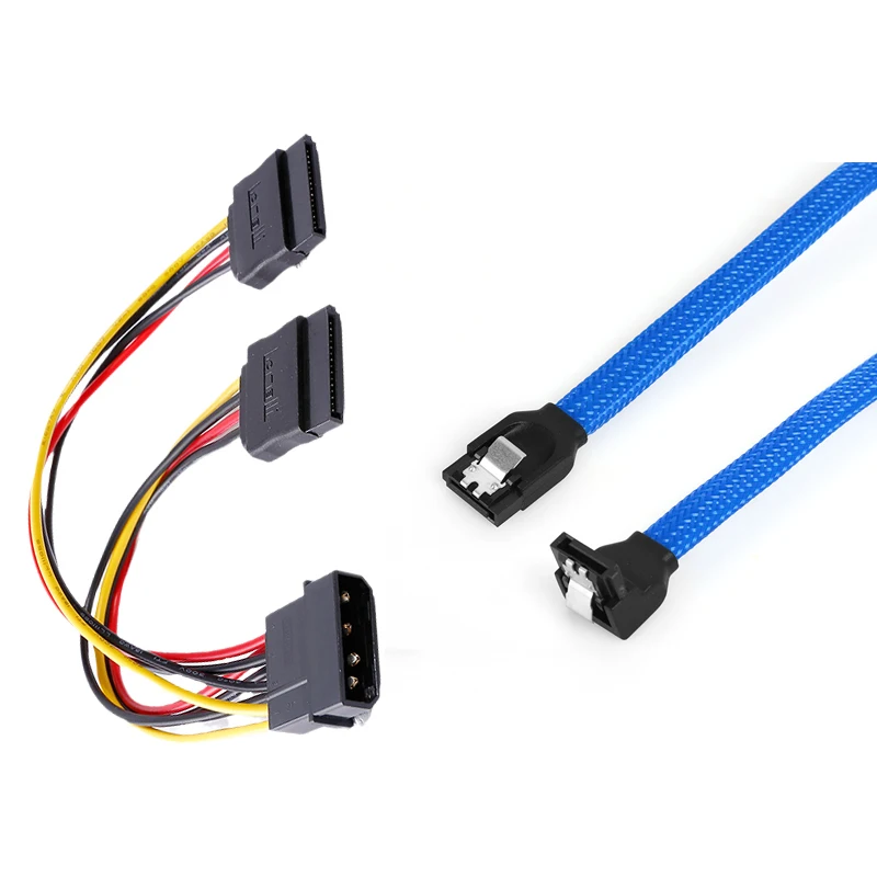 LecolliStraightRightAngleSata37pinDataCablesAndSataPower