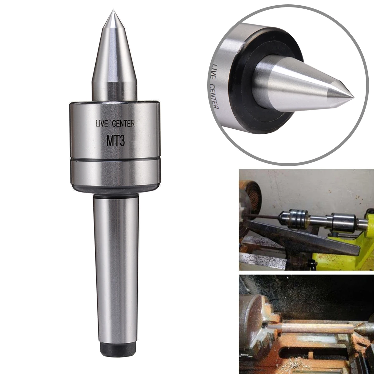 1Pcs Lathe Milling Center MT3 Lathe Live Center Morse Taper  Long Spindle Lathe Machine Tool Accessory