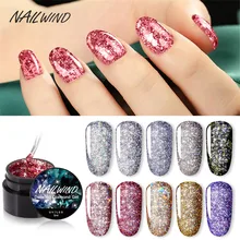 Гель для ногтей Блестящий Алмазный ослепительный гель УФ-гель для ногтей, лак для ногтей, гибридный Полупостоянный базовый топ, набор инструментов для маникюра DIY