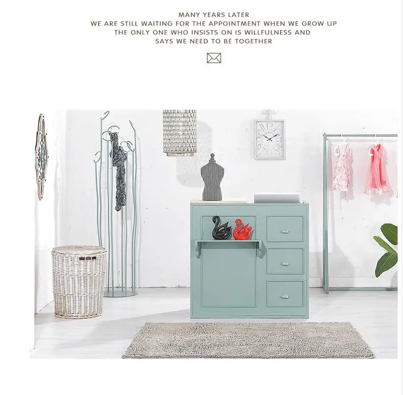 Nordic modern cashier shop tieyi contracted front desk clothing store counter dessert convenience store bar reception desk
