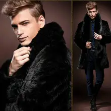 Осенняя кожаная куртка из искусственного меха норки, Мужская зимняя утолщенная теплая властная меховая кожаная куртка, мужские свободные куртки, модные B216