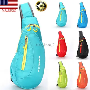 

Men Waterproof Chest Bag Pack Travel Sport Shoulder Bag Cycle Sling Cross Body