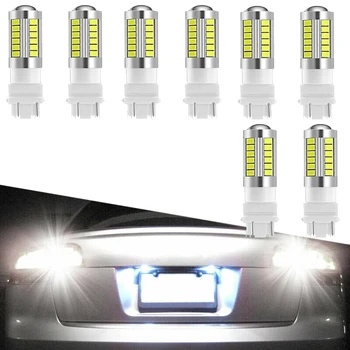 

8X White 3157 33SMD 5730 LED Light Bulbs Tail Brake Stop Backup Reverse