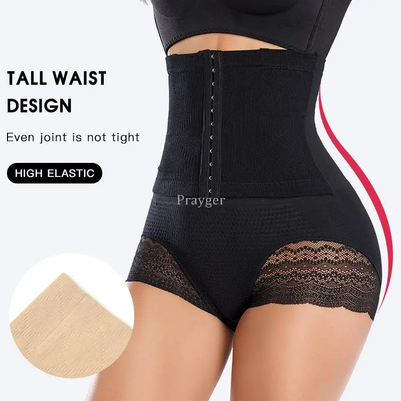 Women Slimming Underwear Tummy Trimmer Corset Weight Loss Lace High Waist Shaper