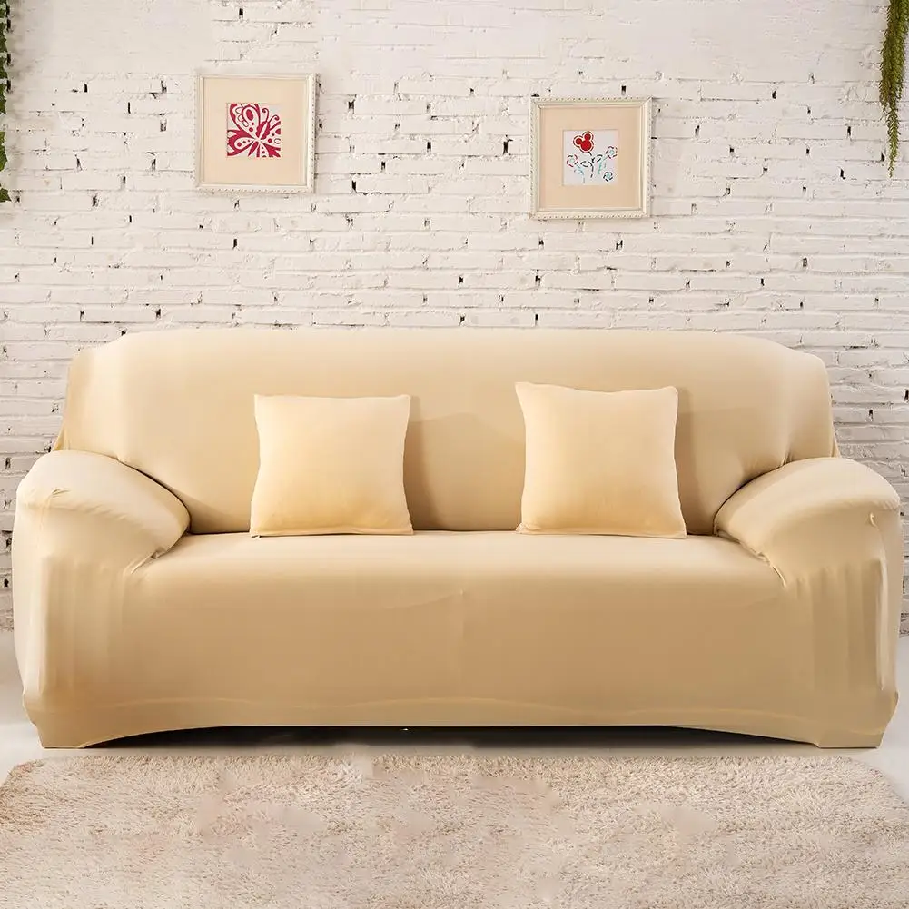 yellow Three Seat Всесезонный Универсальный Эластичный универсальный чехол для дивана скандинавский нескользящий чехол для дивана диванная Подушка один три сиденья - Цвет: yellow Three Seat