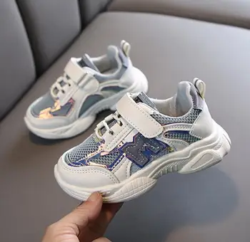 

Kids Sport Shoes Spring Summer Fashion Patched Color Net Cloth Casual Boys Sneakers Children Girls Student Running Shoes Sandals