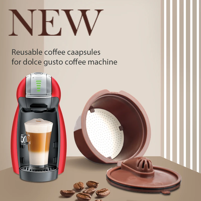 Crema Coffee Capsule Filter Upgrade Cestini Riutilizzabili Riutilizzabili Per Tazze Di Caffè Dolce Gusto Bicolore Di Terza Generazione