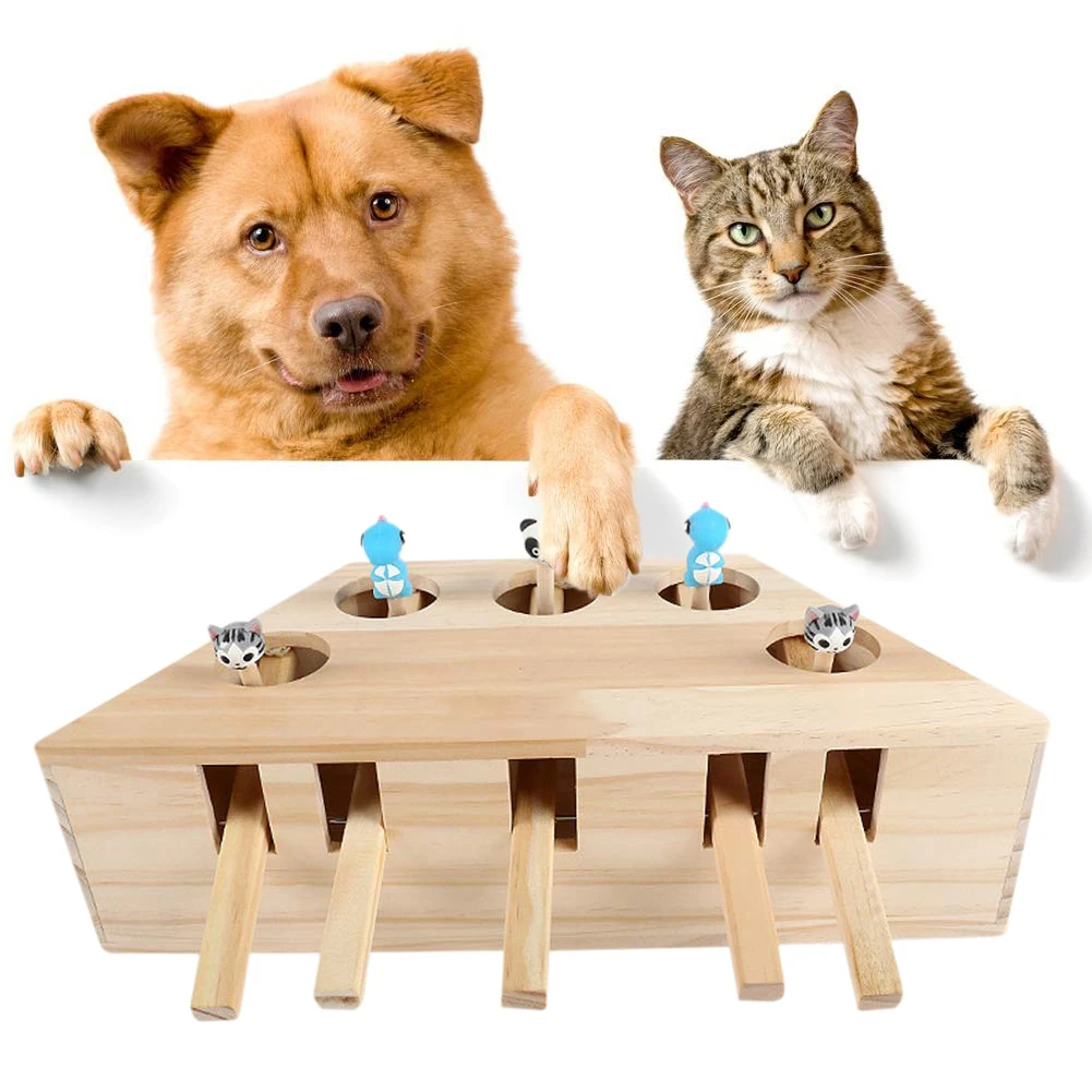 Кошка Охота игрушка погоня мышь твердый деревянный интерактивный лабиринт