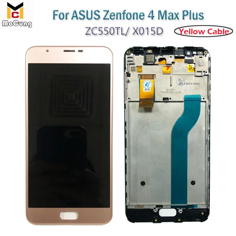 Черный/золотой для ASUS Zenfone 4 Max Plus ZC550TL X015D сенсорный ЖК-экран дигитайзер дисплей с