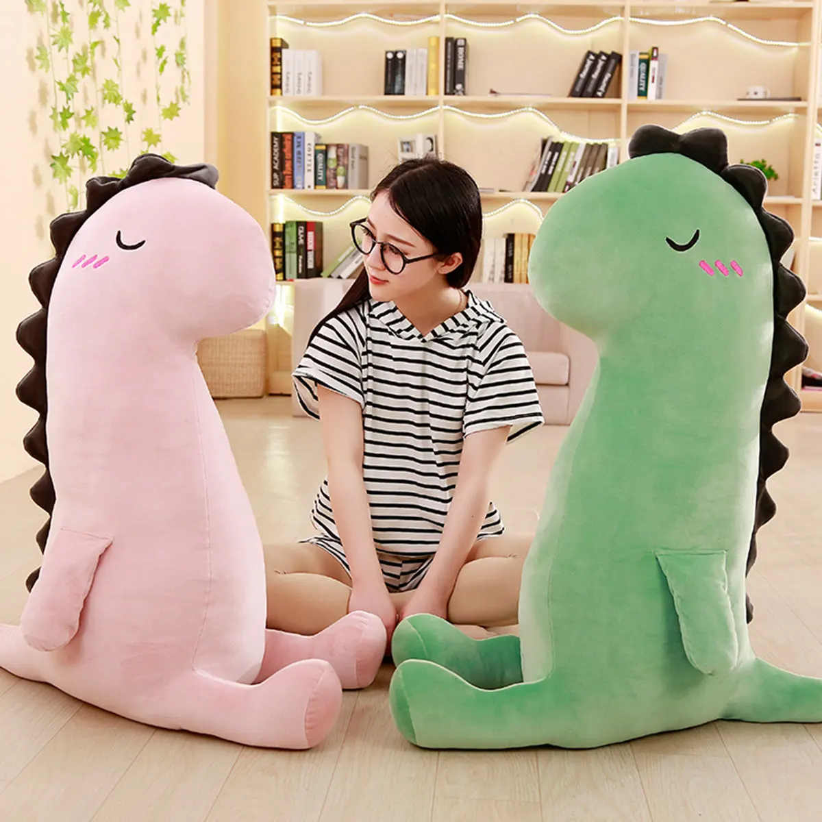 

New Style Cute Dinosaur Stuffed Doll Pillow Doll Pajama Hold Doll GIRL'S Send Children