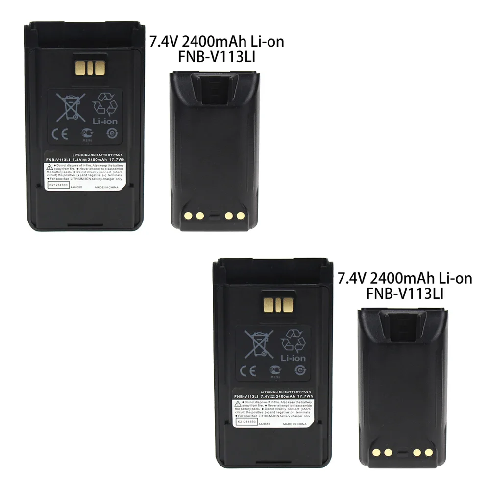 2X Battery Replacement for Vertex VX-261 EVX-531 EVX-534 FNB-V133Li EVX-231 EVX-261 EVX-530 EVX-539 VX-260 VX-451 VX-454 VX-456 - Цвет: Black