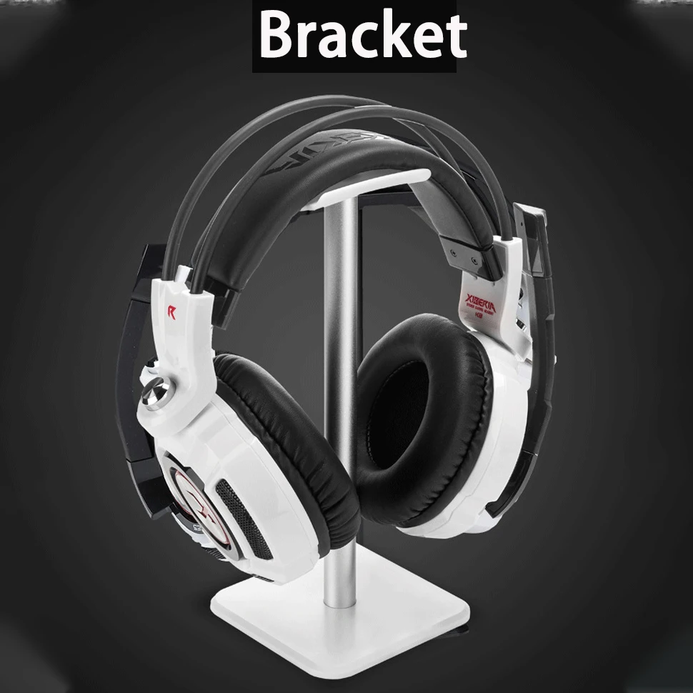 High Quality Gaming Headphone Stand Earphone Aluminum Removable TPU Holder Professional Display Rack Headset Hanger Bracket ABS